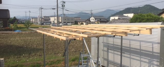 【単管パイプ薪棚】増設用薪棚づくり 其の4 【単管パイプ薪棚】増設用薪棚づくり 其の4